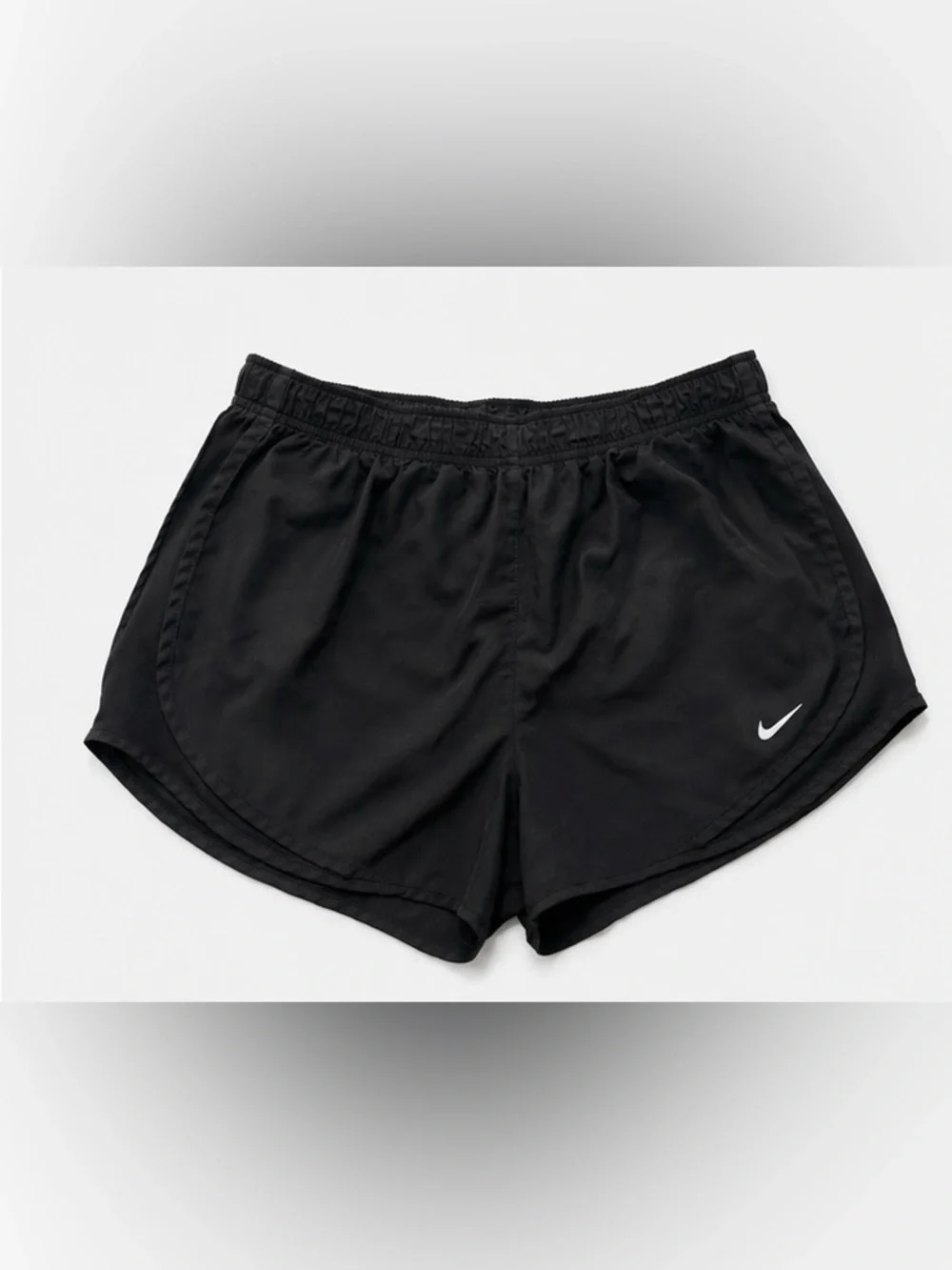 Nike Dri-FIT Tempo Running Shorts Women’s Large Black Brief Lined 3”